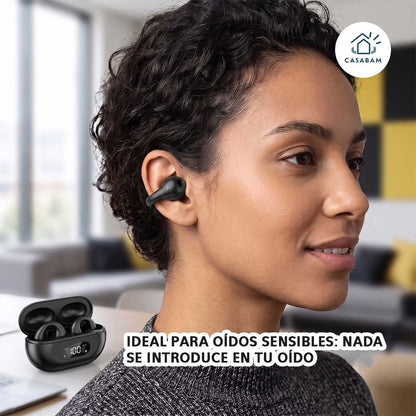 Auriculares Bluetooth de Conducción Ósea - Música y entorno al mismo tiempo, sin tapones en el oído