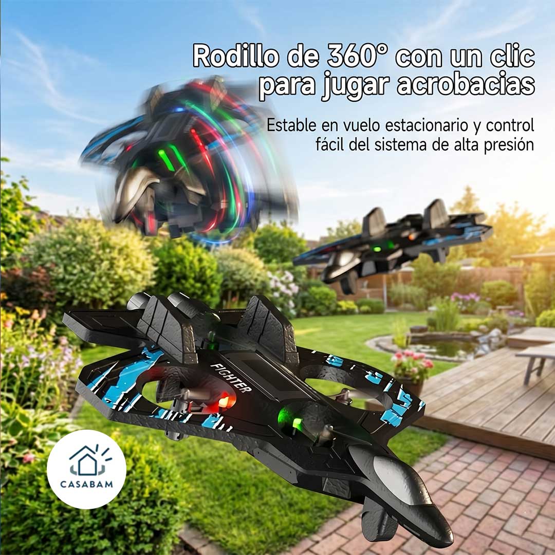 Avión de juguete teledirigido Dropi Cup - Vuela y planea al aire libre - Reemplaza el tiempo de pantalla con vuelos