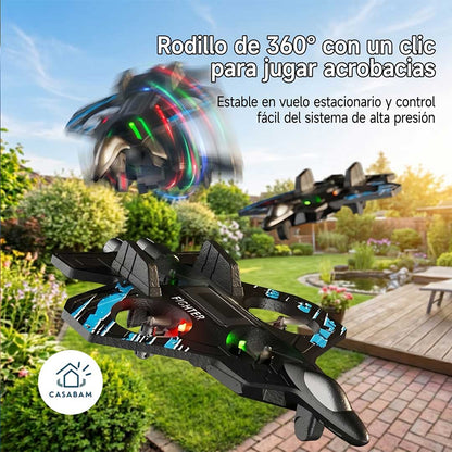 Avión de juguete teledirigido Dropi Cup - Vuela y planea al aire libre - Reemplaza el tiempo de pantalla con vuelos
