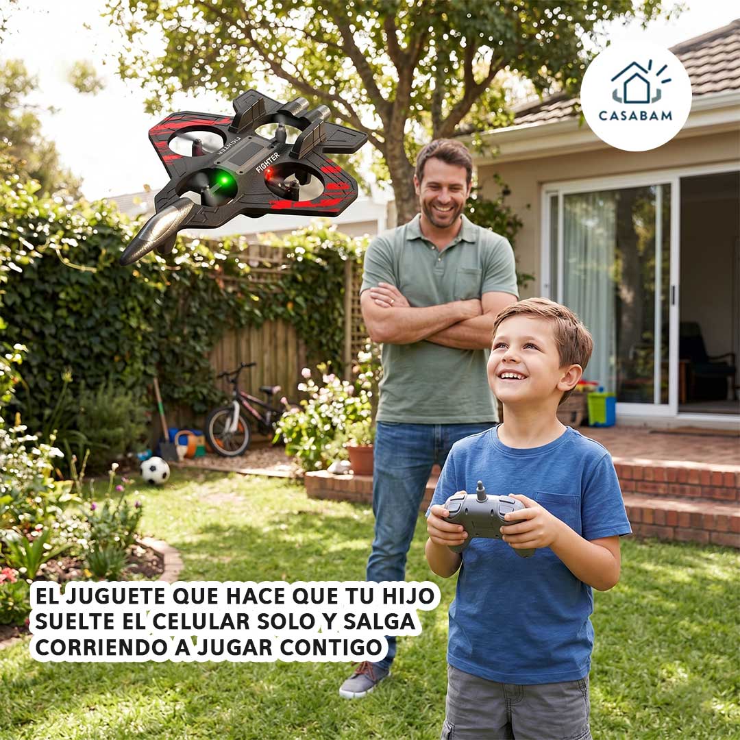 Avión de juguete teledirigido Dropi Cup - Vuela y planea al aire libre - Reemplaza el tiempo de pantalla con vuelos