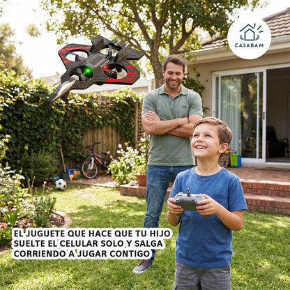 Avión de juguete teledirigido Dropi Cup - Vuela y planea al aire libre - Reemplaza el tiempo de pantalla con vuelos