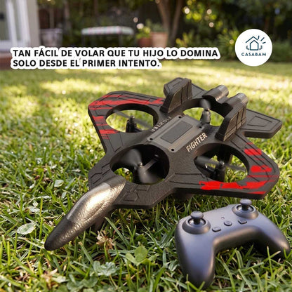 Avión de juguete teledirigido Dropi Cup - Vuela y planea al aire libre - Reemplaza el tiempo de pantalla con vuelos