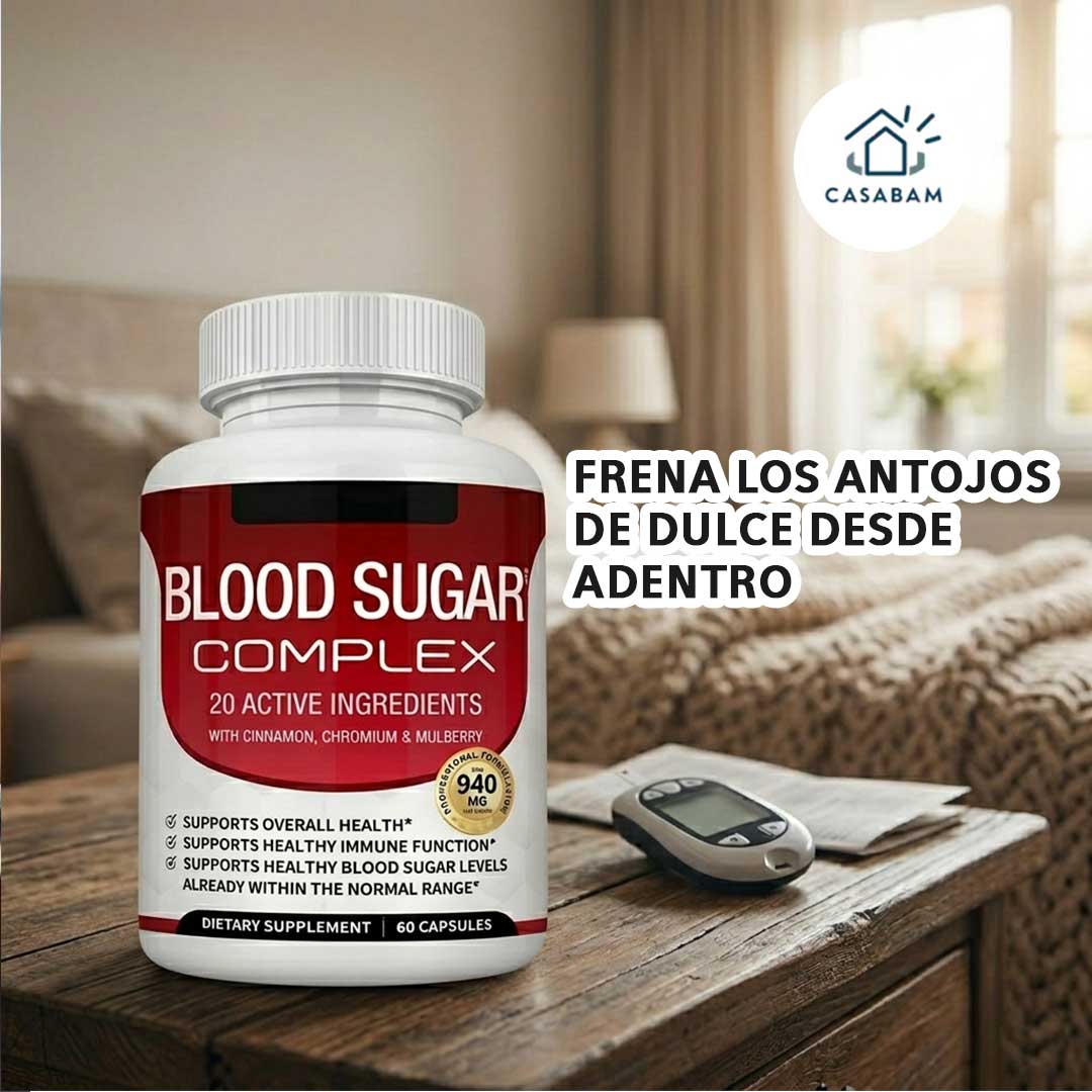 BLOOD SUGAR COMPLEX — Suplemento regulador de glucosa — Estabiliza tu azúcar en sangre de forma natural en menos de 10 días