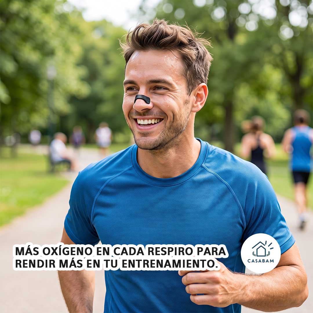 Banda Nasal Magnética - Amplía el flujo de aire nasal en cada respiro - Duerme o  entrena con más tranquilidad