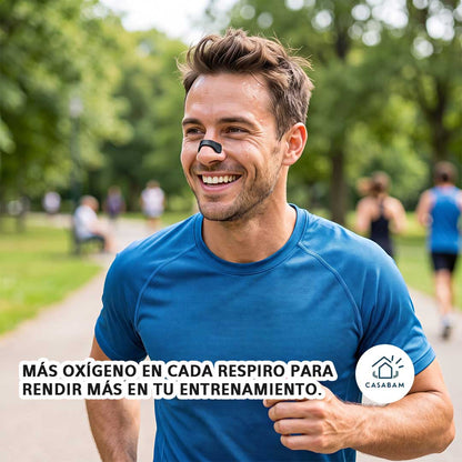 Banda Nasal Magnética - Amplía el flujo de aire nasal en cada respiro - Duerme o  entrena con más tranquilidad