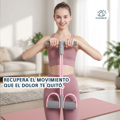 Bandas Elasticas Resistencia Con Pedal - Ejercita todo tu cuerpo desde casa -El único equipo que necesitas para mantenerte activo.