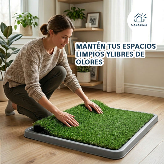 Baño Portátil para Mascotas – Entrena sin ensuciar – Mantén tus espacios limpios sin necesidad de salir