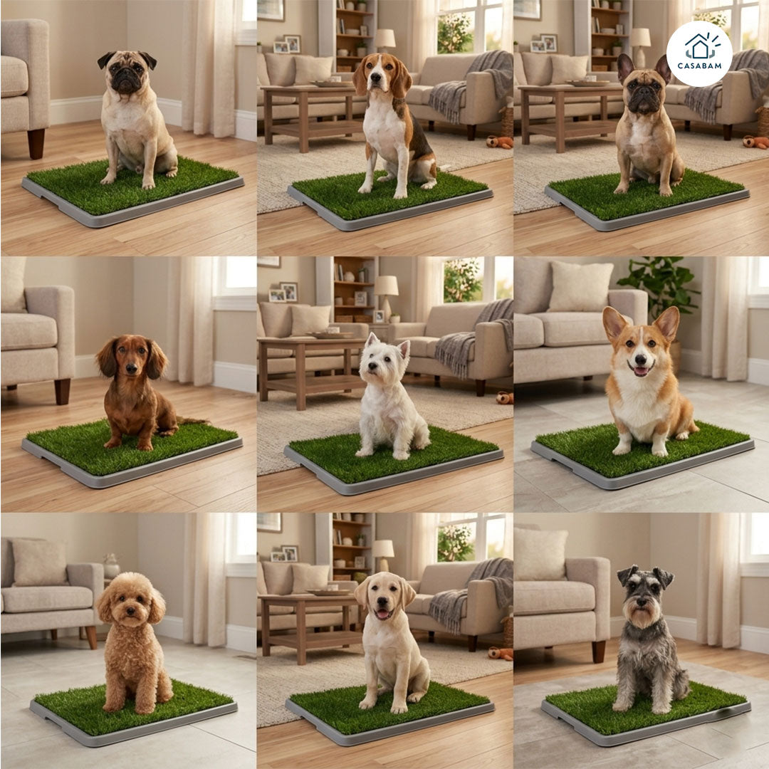 Baño Portátil para Mascotas – Entrena sin ensuciar – Mantén tus espacios limpios sin necesidad de salir