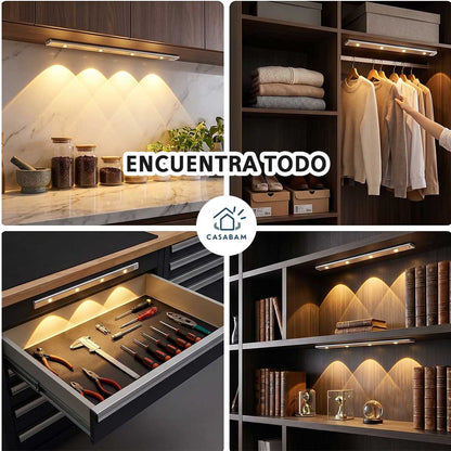 Barra Led con sensor - Se activa sola al acercarte, sin cables - Orden y visibilidad en tu espacio
