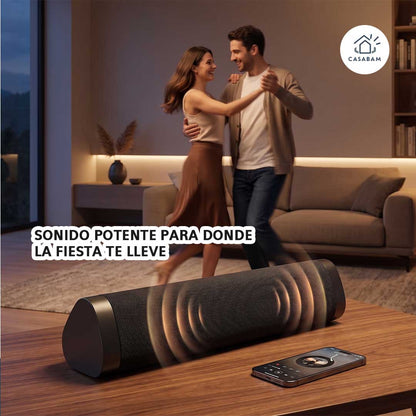 Barra de Sonido 2en1 con Bluetooth - Sonido envolvente para TV, gaming y fiestas - Sin gastar en sistemas caros