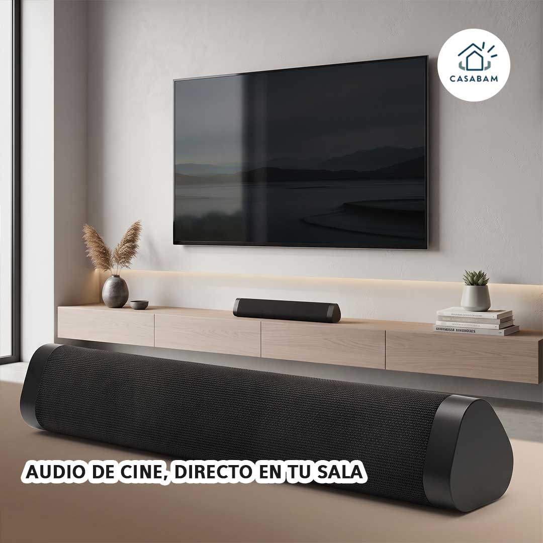 Barra de Sonido 2en1 con Bluetooth - Sonido envolvente para TV, gaming y fiestas - Sin gastar en sistemas caros