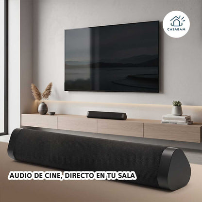 Barra de Sonido 2en1 con Bluetooth - Sonido envolvente para TV, gaming y fiestas - Sin gastar en sistemas caros