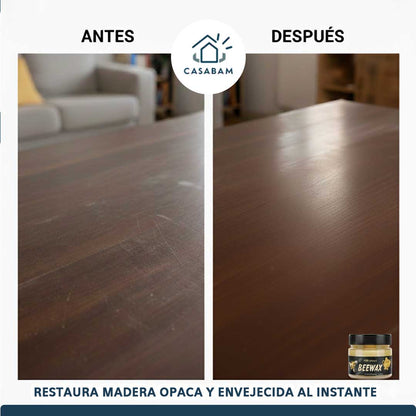 Restaurador Premium para Madera y Cuero – Renueva y Protege – Devuelve el brillo natural en minutos sin lijar ni gastar en barnices