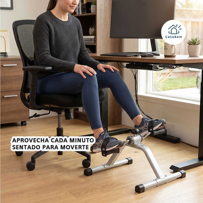 Bicicleta de fitness - Ejercita piernas y brazos desde tu silla - Actividad diaria sin interrumpir tu rutina