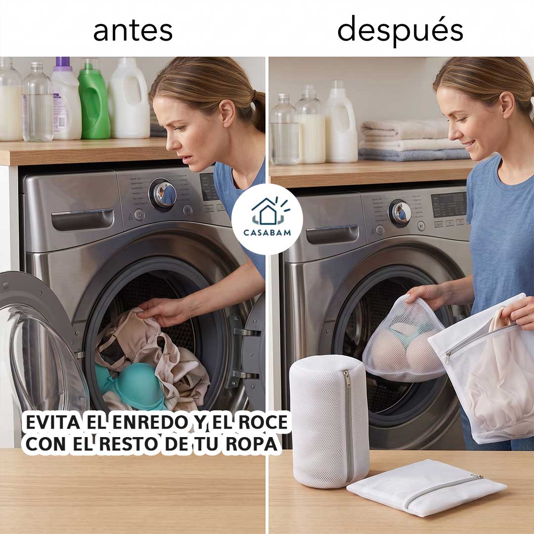 Bolsas de Lavado - Evita el Enredo y el Roce de tus Prendas - Protege tu Ropa Delicada en Cada Lavado