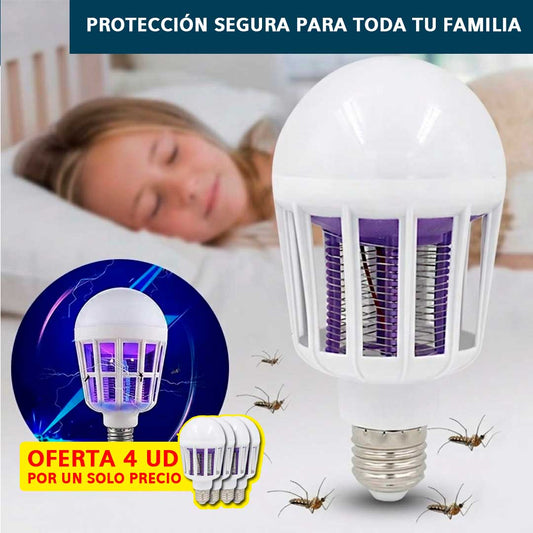 Pack x4 Lámparas Atrapazancudos- Trabaja mientras duermes – Descansa sin zumbidos ni picaduras