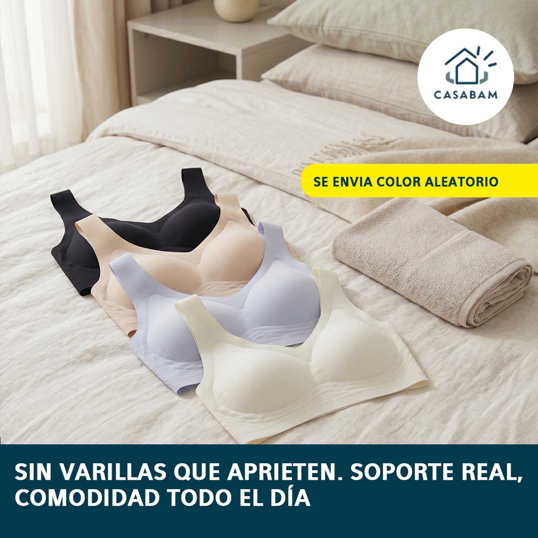 Brasier liso sin costuras ni varillas - Sin bordes ni estructuras que se marquen bajo la ropa - Deja de comprimir lo que deberías cuidar
