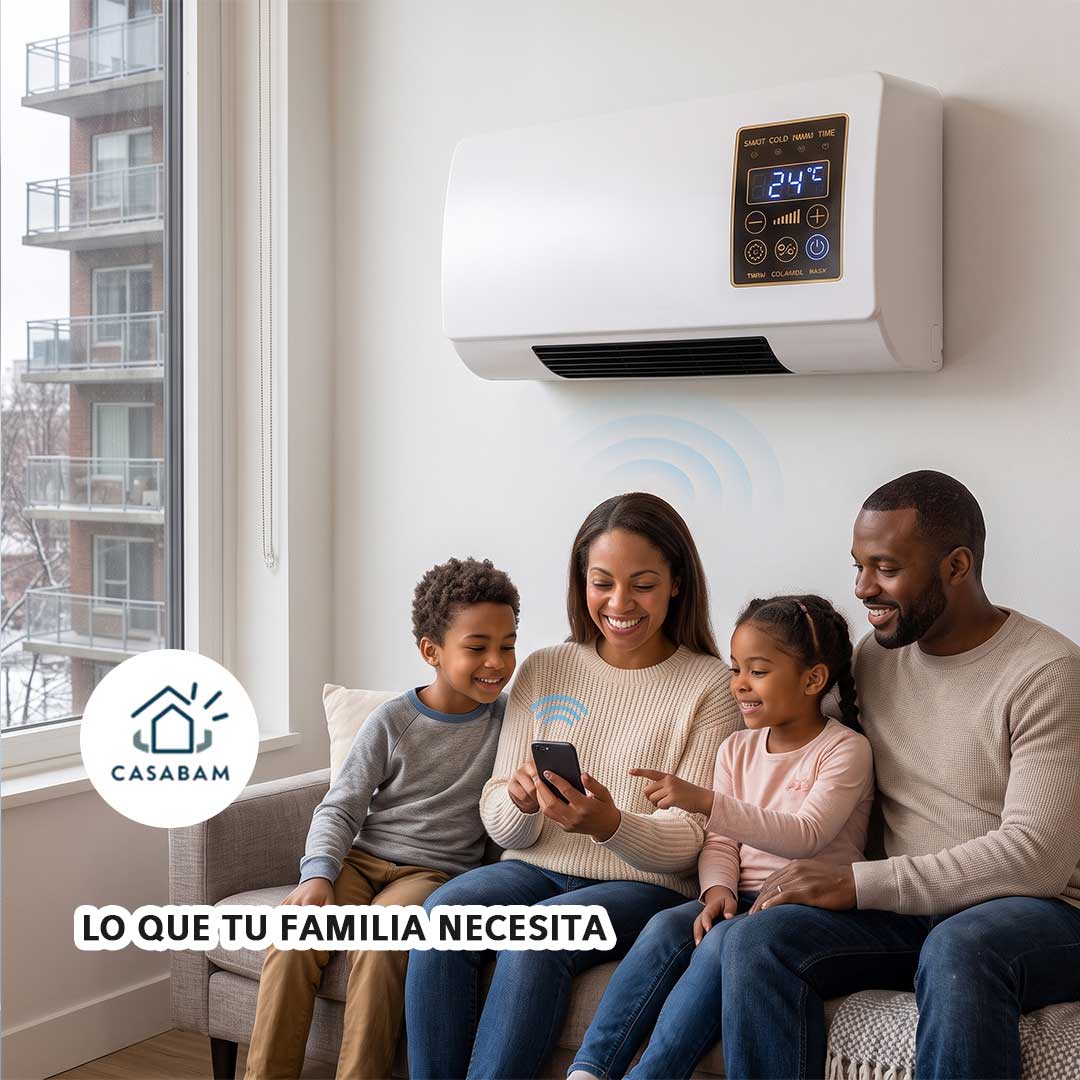 Calefactor de Pared - Enfría y calienta tu espacio en segundos - Tu clima ideal, sin gastar en calefacción central