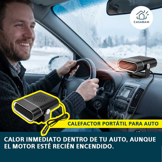 Calefactor portátil para auto – Desempaña tu parabrisas en segundos y maneja seguro desde el primer arranque