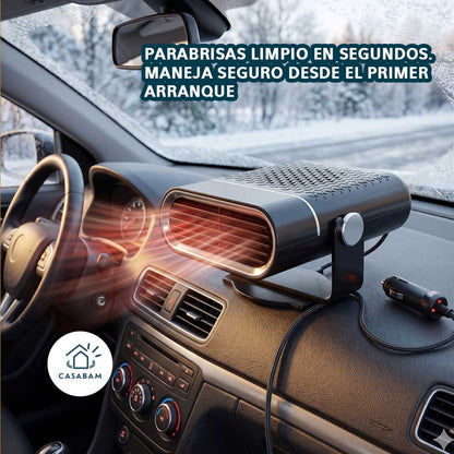 Calefactor portátil para auto – Desempaña tu parabrisas en segundos y maneja seguro desde el primer arranque