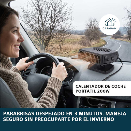 Calentador De Coche Portátil - Entrega calor inmediato, independiente del sistema del vehículo - Di adiós al parabrisas empañado