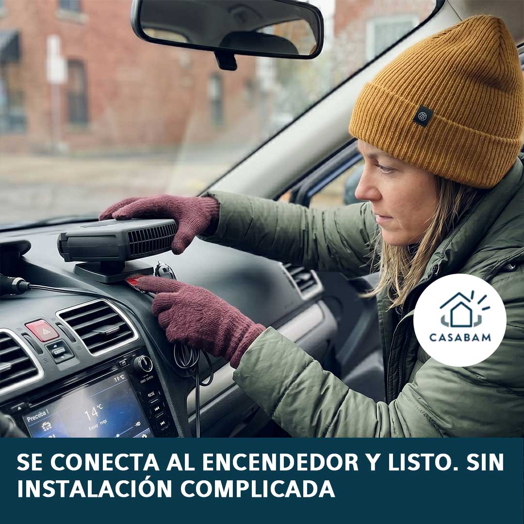 Calentador De Coche Portátil - Entrega calor inmediato, independiente del sistema del vehículo - Di adiós al parabrisas empañado