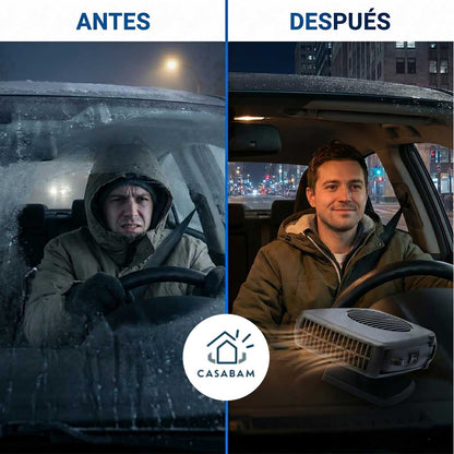 Calentador De Coche Portátil - Entrega calor inmediato, independiente del sistema del vehículo - Di adiós al parabrisas empañado