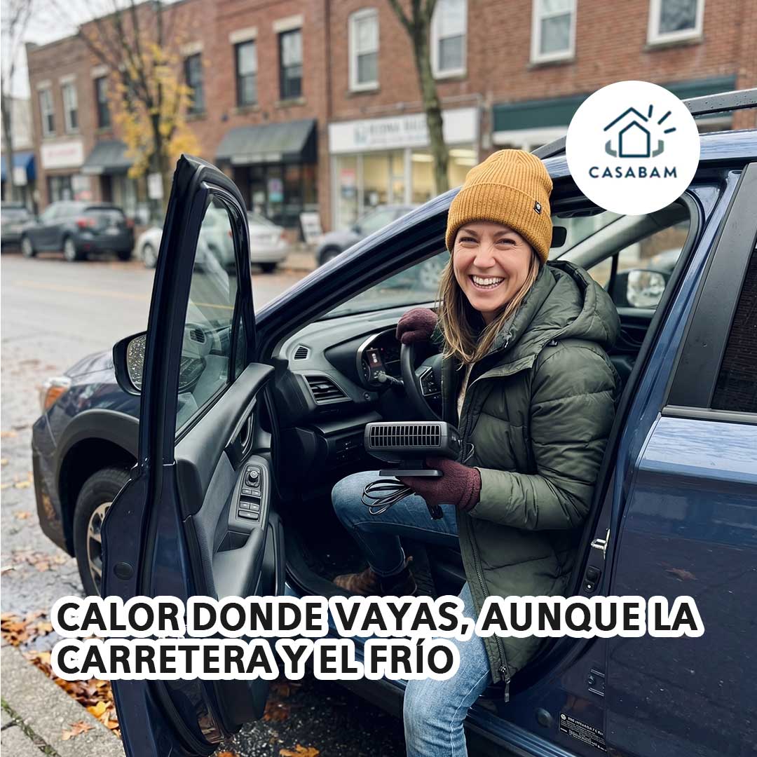 Calentador De Coche Portátil - Entrega calor inmediato, independiente del sistema del vehículo - Di adiós al parabrisas empañado