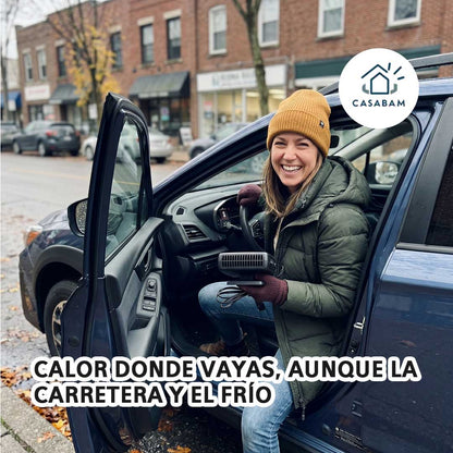 Calentador De Coche Portátil - Entrega calor inmediato, independiente del sistema del vehículo - Di adiós al parabrisas empañado