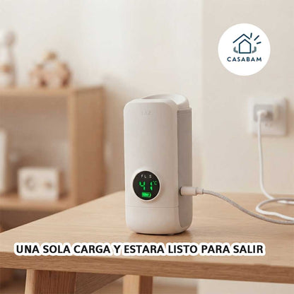 Calentador de Biberón Portátil - Calienta la leche de tu bebé sin cables - En cualquier lugar, en solo minutos