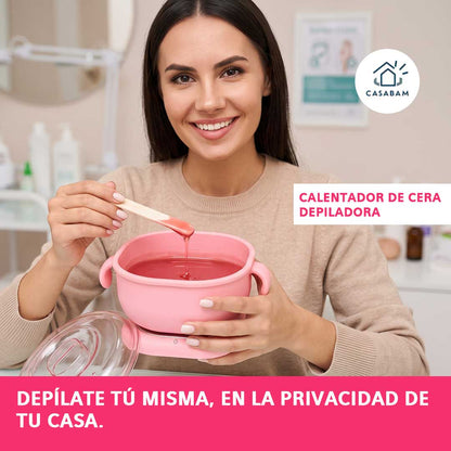 Calentador de cera depiladora - Prepara tu cera al instante - Piel lisa en total privacidad, sin salir de casa