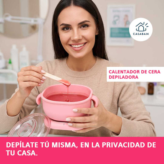 Calentador de cera depiladora - Prepara tu cera al instante - Piel lisa en total privacidad, sin salir de casa
