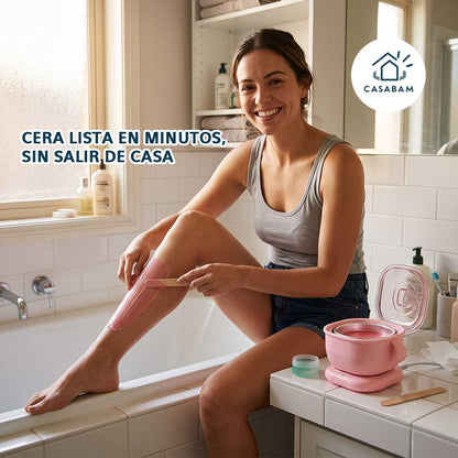 Calentador de cera depiladora - Prepara tu cera al instante - Piel lisa en total privacidad, sin salir de casa