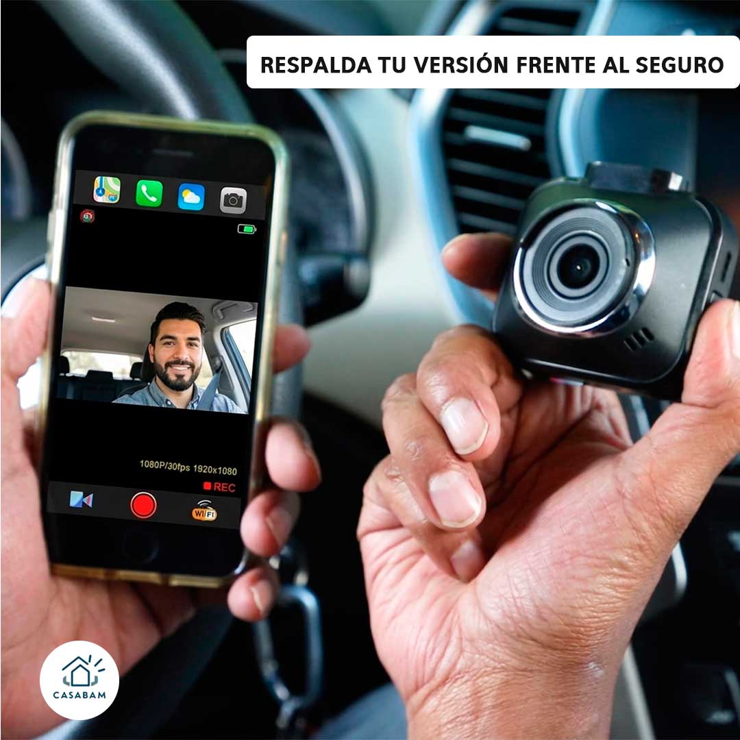 Cámara Vehicular 360° Inteligente – Graba en Full HD – Protege tu vehículo con evidencia clara ante accidentes y reclamos de seguro