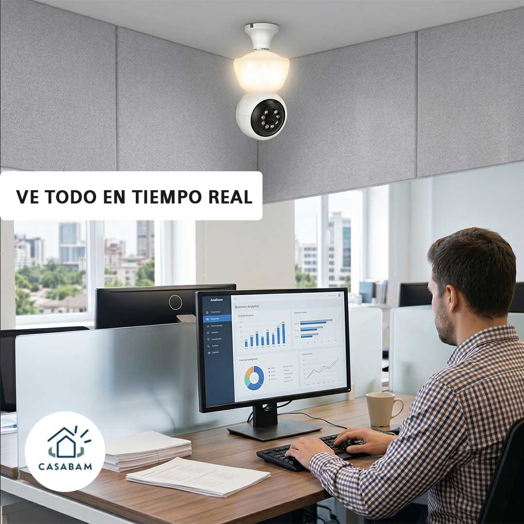 Cámara de Seguridad Inteligente - Vigila en tiempo real día y noche - Cuida tu negocio o tu casa desde tu celular