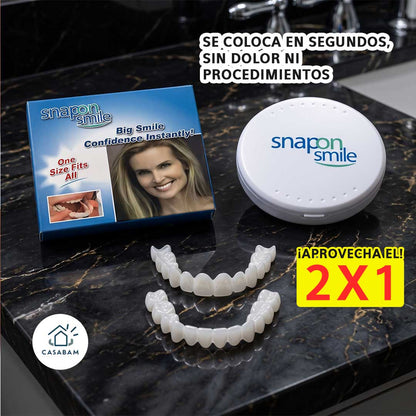Carillas Dentales - Cubren imperfecciones dentales - Sonríe con confianza en segundos, sin pisar el dentista