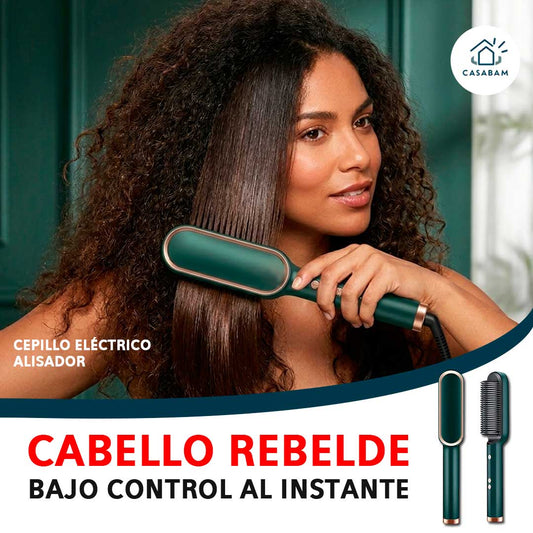Cepillo Eléctrico Alisador Profesional – Controla y Desenreda – Domina tu Cabello Rebelde Sin Tirones