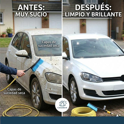 Cepillo Multifuncional - Alcance Total para Vehículos - Limpia cuando quieras sin pagar autolavado