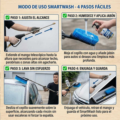Cepillo Multifuncional - Alcance Total para Vehículos - Limpia cuando quieras sin pagar autolavado
