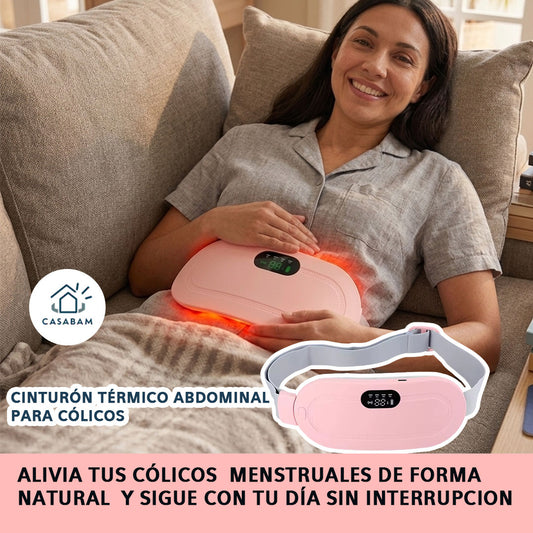 Cinturón térmico abdominal - Alivia los cólicos menstruales - Continúa tu día con comodidad incluso durante el ciclo