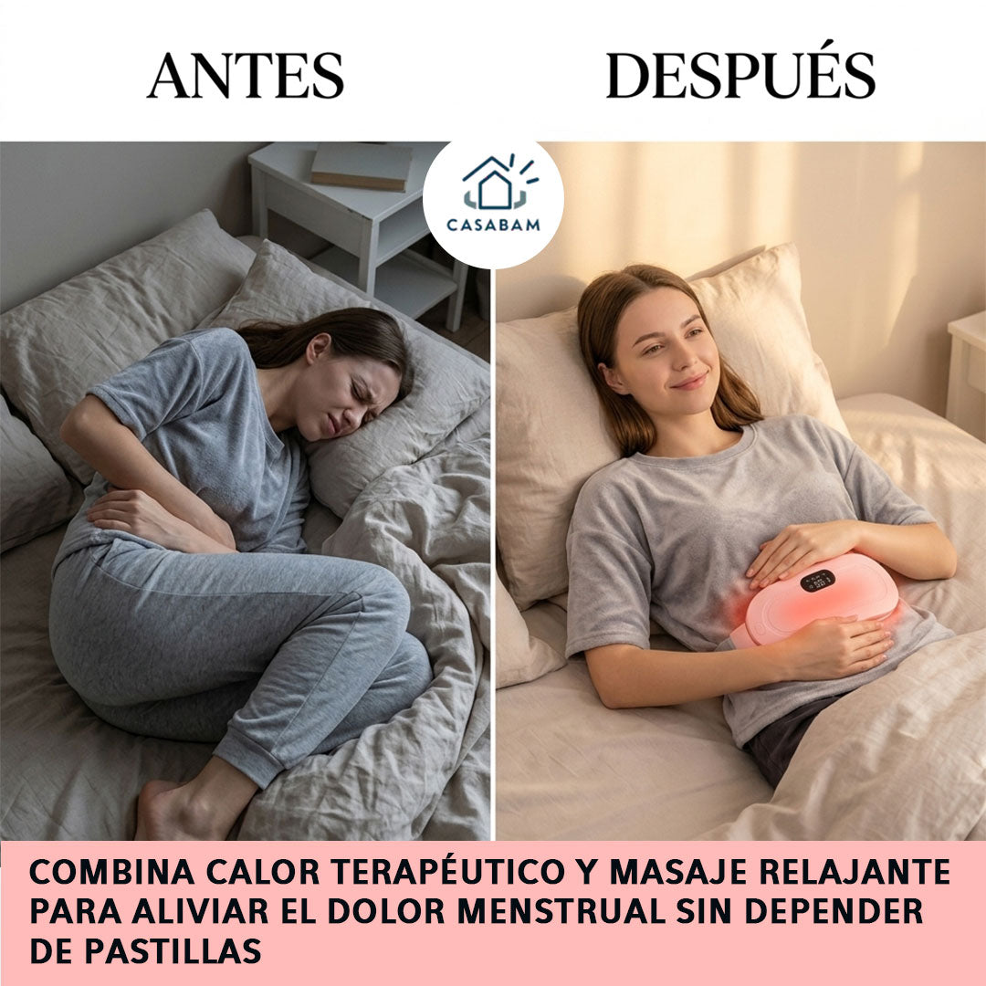 Cinturón térmico abdominal - Alivia los cólicos menstruales - Continúa tu día con comodidad incluso durante el ciclo