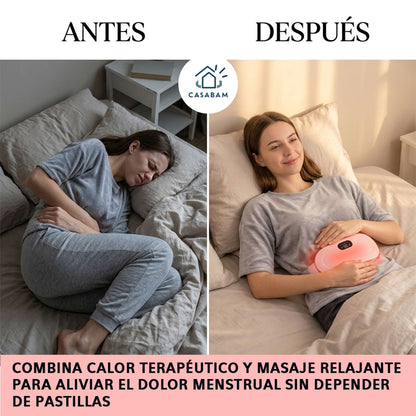 Cinturón térmico abdominal - Alivia los cólicos menstruales - Continúa tu día con comodidad incluso durante el ciclo