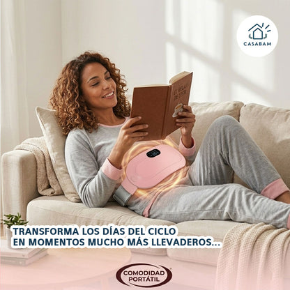 Cinturón térmico abdominal - Alivia los cólicos menstruales - Continúa tu día con comodidad incluso durante el ciclo