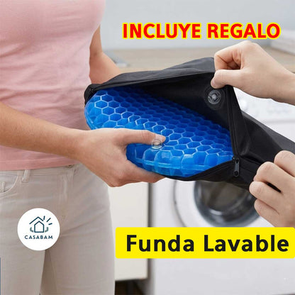 Cojín Ortopédico Panal Gel - Alivia la presión al sentarte - Convierte cualquier asiento en una superficie cómoda