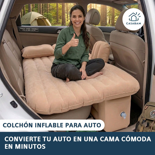 Colchón Inflable para Auto – Cama Trasera Portátil – Convierte tu auto en una cama cómoda al instante