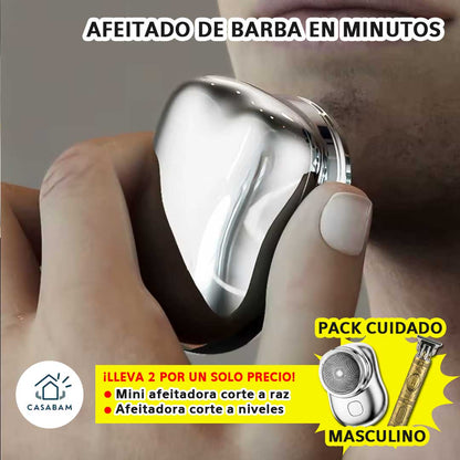 Kit de Afeitado Portátil 2x1 – Perfila y afeita al instante – Arréglate en menos de 5 minutos sin salir de casa