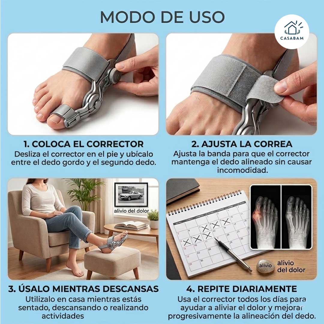 Corrector Ortopédico de Juanetes - Alinea el dedo gordo - Alivia el dolor y corrige sin cirugía