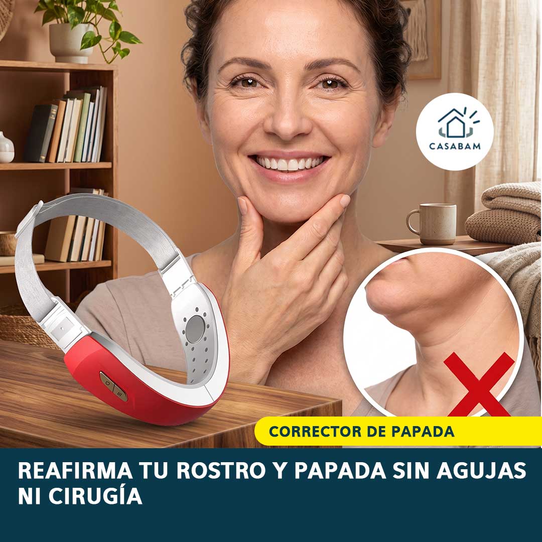 Corrector de papada - Terapia Facial - Recupera la firmeza de tu rostro en solo 15 minutos al día
