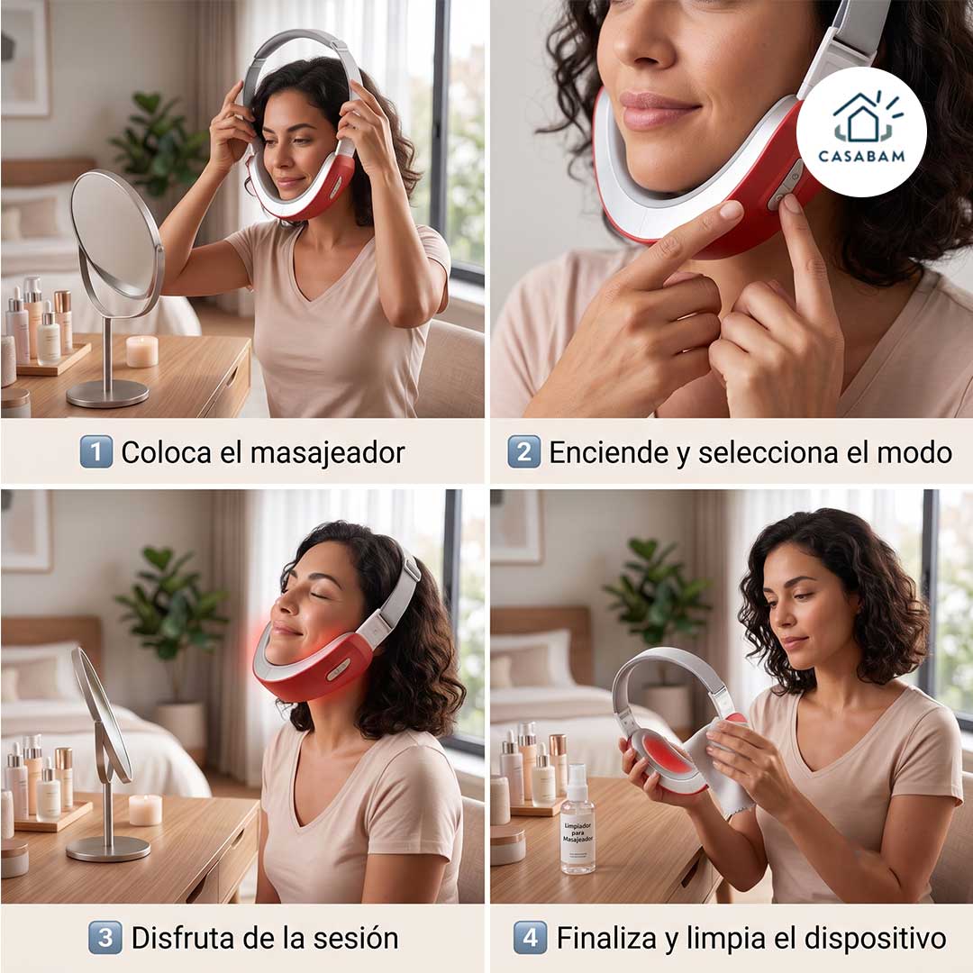 Corrector de papada - Terapia Facial - Recupera la firmeza de tu rostro en solo 15 minutos al día