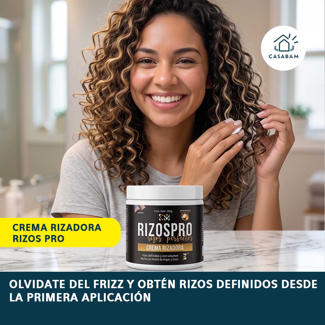 Crema Rizadora Rizos Pro - Define y controla el frizz - Rizos perfectos desde la primera aplicación